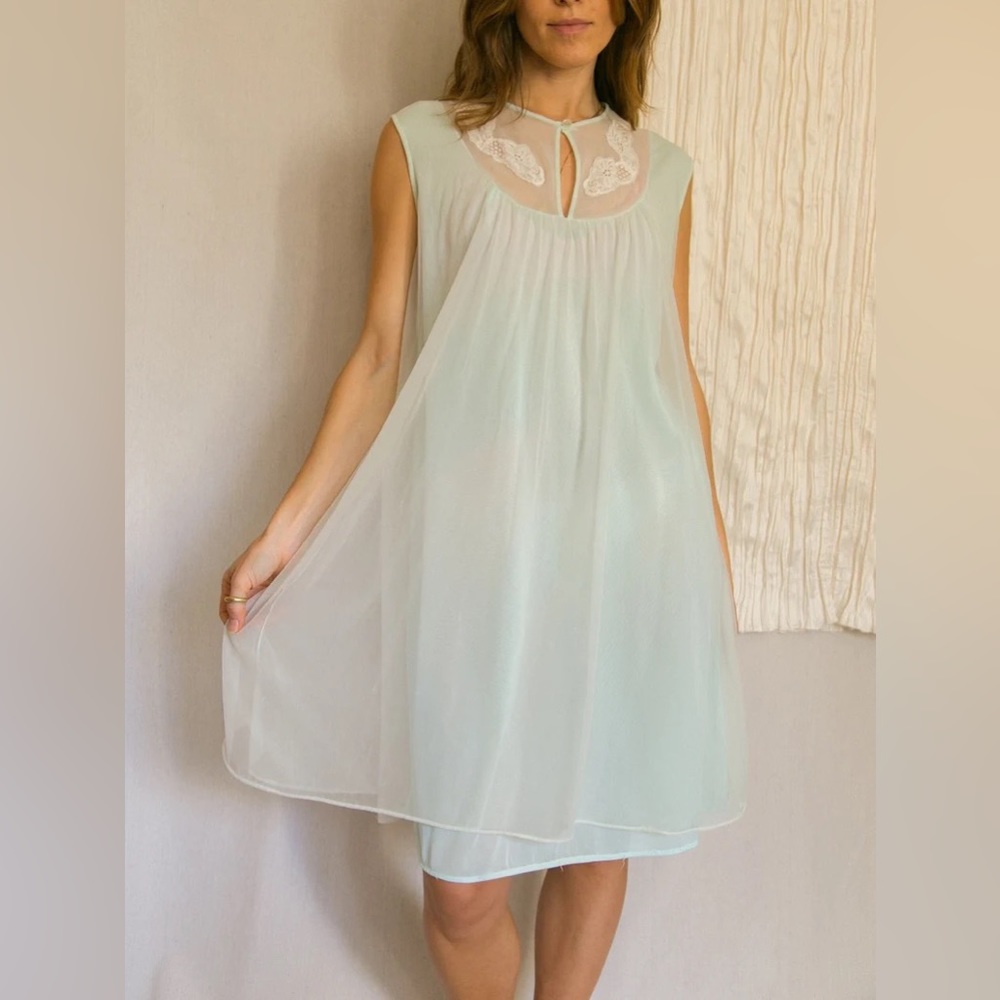 Seafoam vintage slip